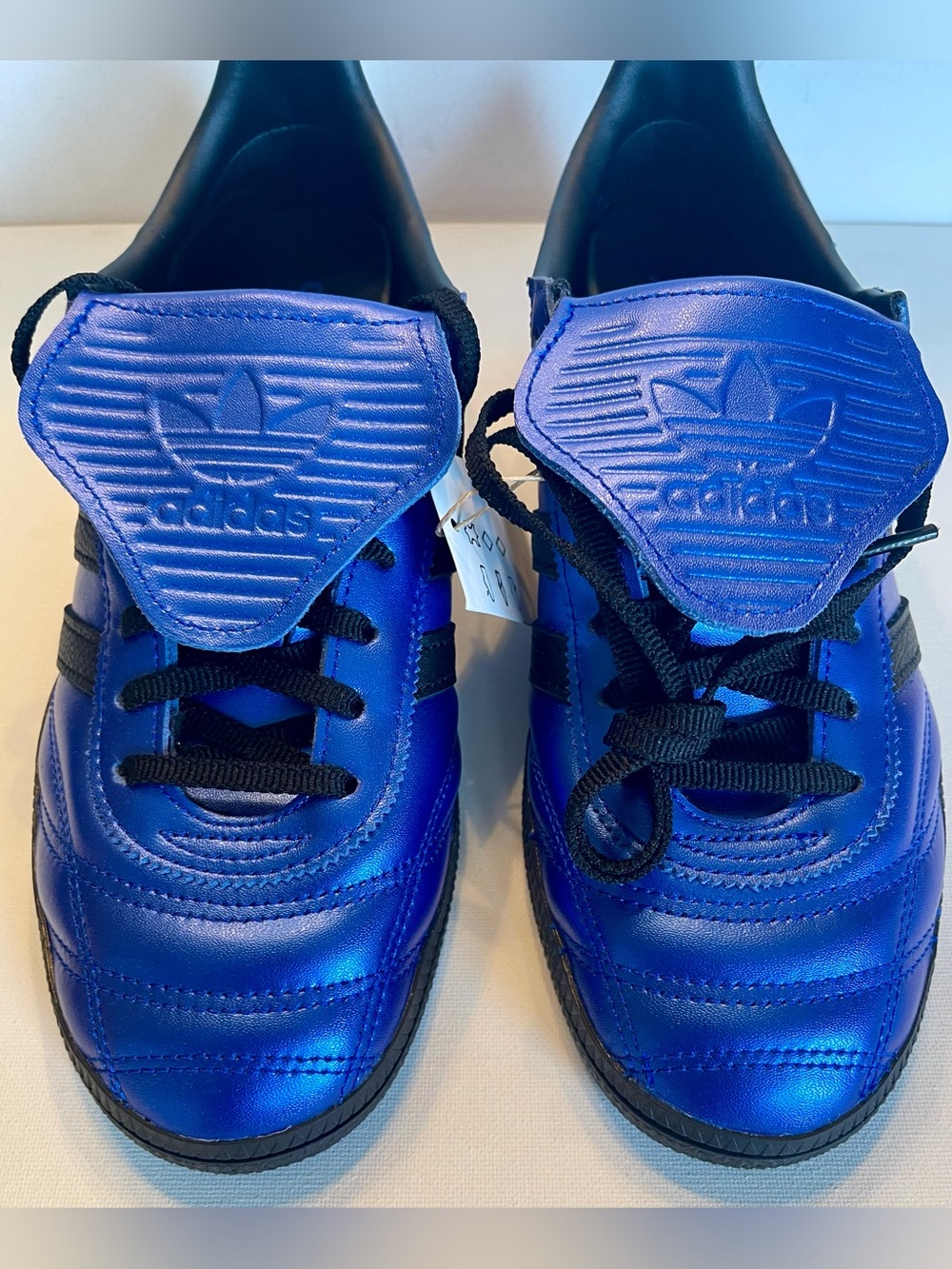 NIB ADIDAS HANDBALL SPEZIAL LT LUCID BLUE BLACK SNEAKERS WOMENS 8.5 - Picture 7 of 12